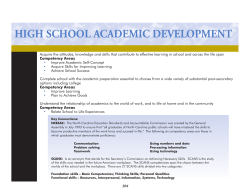 high school academic development