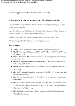 Self-metathesis of 1-butene to propene over SBA-15