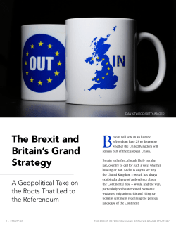The Brexit and Britain`s Grand Strategy