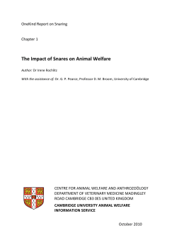The Impact of Snares on Animal Welfare
