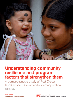 Understanding community resilience and program factors