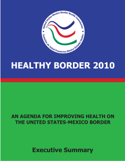 Healthy Border 2010 - U.S. &ndash;Mexico Border Health Commission