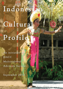 Indonesian Cultural Profile