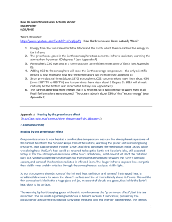 How Do Greenhouse Gases Actually Work?