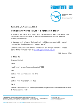 Temporary works failure Temporary works failure