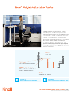 Tone&trade; Height-Adjustable Tables