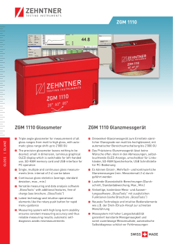Prospekt-Download - Zehntner GmbH Testing Instruments