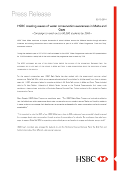 HSBC creating waves of water conservation