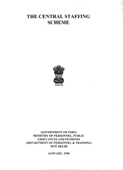 Central Staffing Scheme