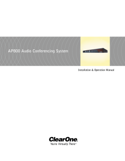 AP800 Audio Conferencing System