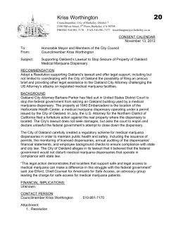 20. Supporting Oakland`s Lawsuit to Stop Seizure