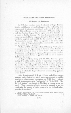 SUFFRAGE IN THE PACIFIC NORTHWEST (106)