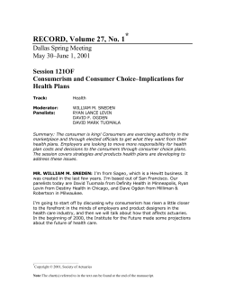 Consumerism and Consumer Choice