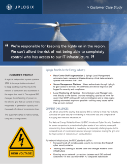 Customer Case Study: Regional Independent System Operator (ISO)