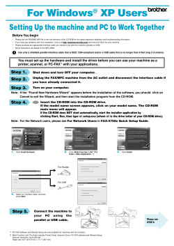 For Windows&reg; XP Users