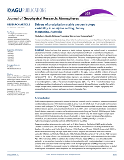 Drivers of precipitation stable oxygen isotope variability in an alpine