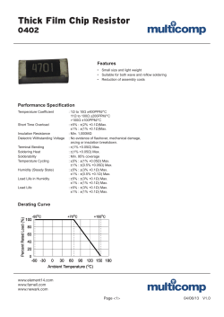 Thick Film Chip Resistor