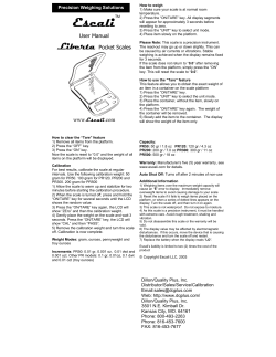 Manual - Dillon/Quality Plus, Inc.