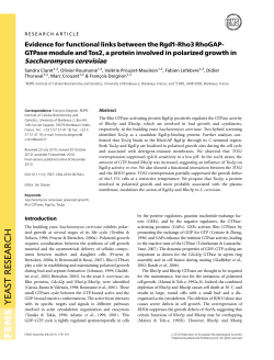 Full Text  - FEMS Yeast Research