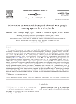 Dissociation between medial temporal lobe and