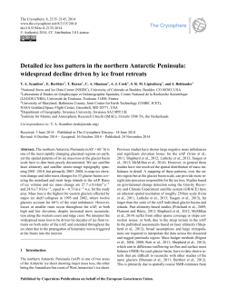 Detailed ice loss pattern in the northern Antarctic Peninsula