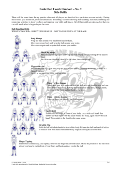 Basketball Coach Handout &ndash; No. 9 Side Drills