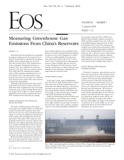 Measuring Greenhouse Gas Emissions From China`s Reservoirs