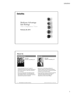 Medicare Advantage Star Ratings The Compliance View