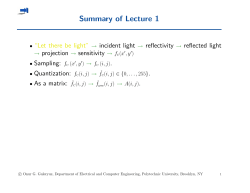 EL512: Lecture 2 - Department of Electrical Engineering