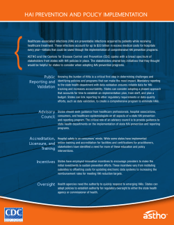 HAI Prevention and Policy Implementation