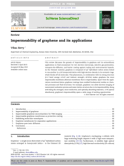 Impermeability of graphene and its applications