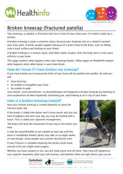 Broken kneecap (fractured patella)