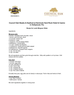 DIY sips and bites recipes - Seminole Hard Rock Hollywood