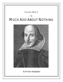 PDF of Much Ado About Nothing