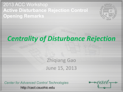 Centrality of Disturbance Rejection