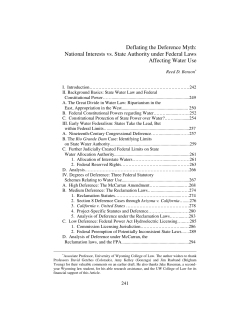 Deflating the Deference Myth: National Interests vs. State Authority