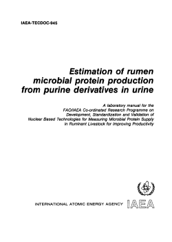 Estimation of rumen microbial protein production from purine