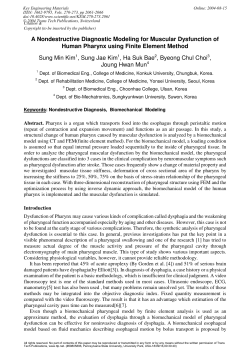 A Nondestructive Diagnostic Modeling for Muscular