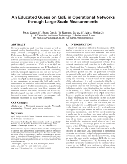 An Educated Guess on QoE in Operational Networks