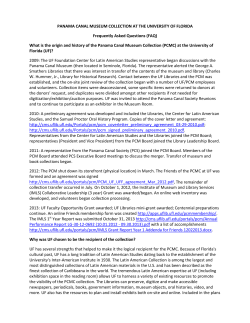 PANAMA CANAL MUSEUM COLLECTION AT THE