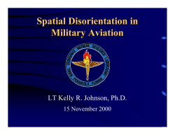 Spatial Disorientation in Military Aviation