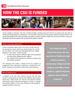 The California State University draws the top one