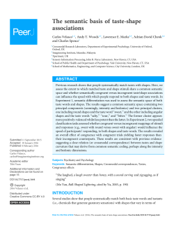 The semantic basis of taste-shape associations