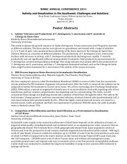 Abstracts - Water Resources Research Center
