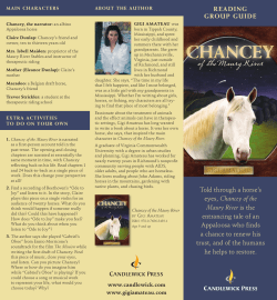 Told through a horse`s eyes, Chancey of the Maury