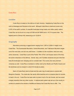 Costa Rica Location Geography