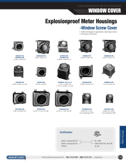 Explosionproof Meter Housings