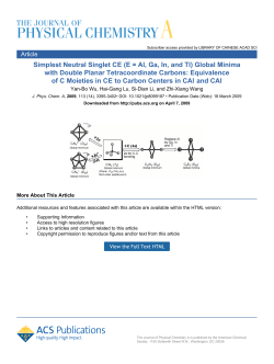 Simplest Neutral Singlet C2E4 (E = Al, Ga, In, and Tl) Global Minima