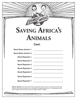 Saving Africa`s Animals