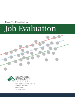 Job Evaluation - ERI Economic Research Institute